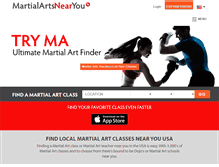Tablet Screenshot of martialartnearyou.com
